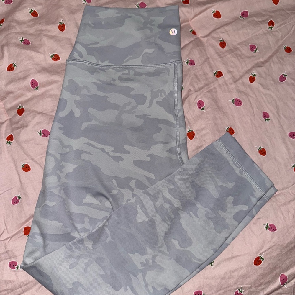 lululemon athletica Gray Camo Leggings
